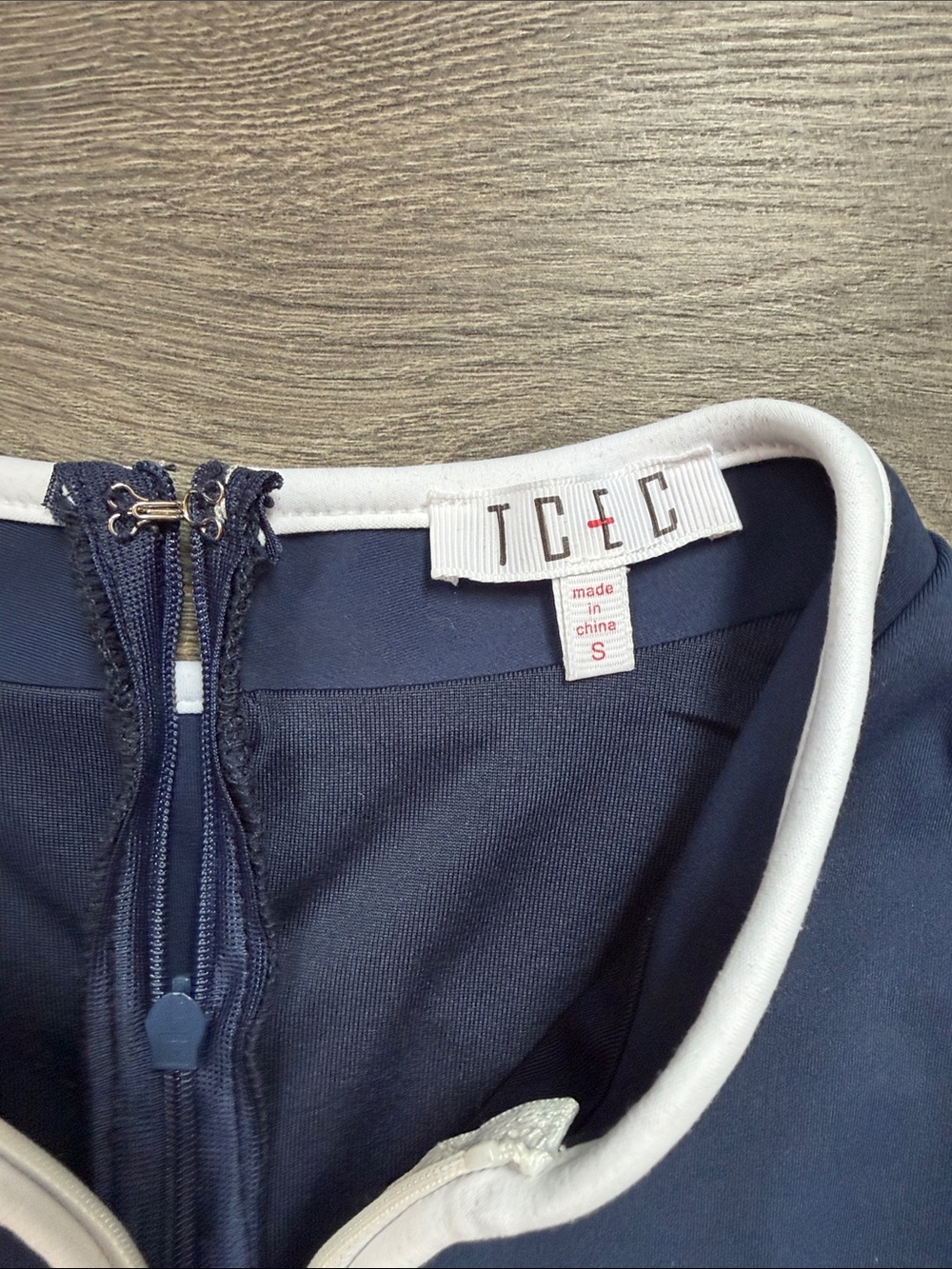 TCEC Women’s Navy Athletic Dress with Built-In Shorts - Picture 4 of 5